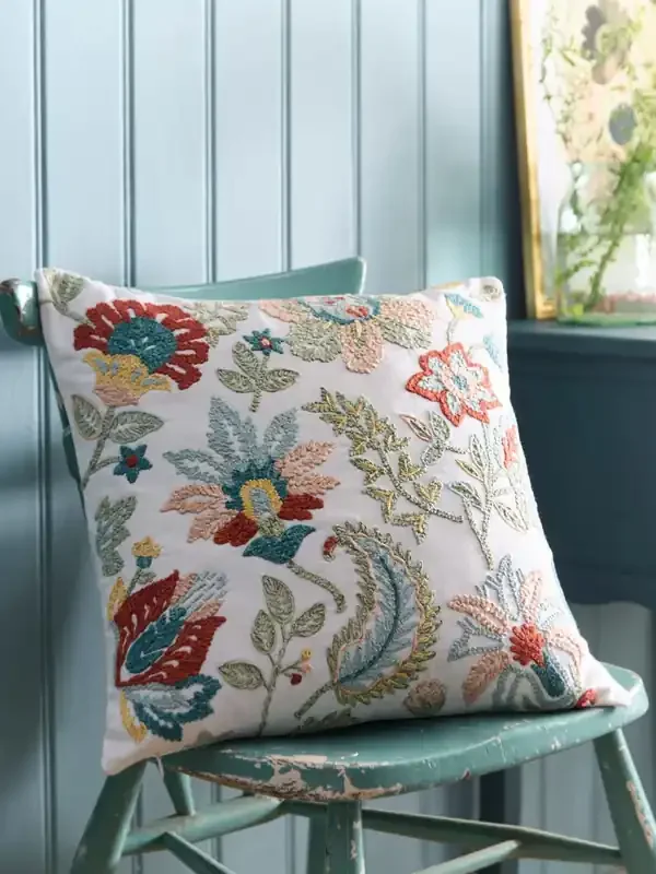 Appletree Multi Amara Embroidered Filled Cushion