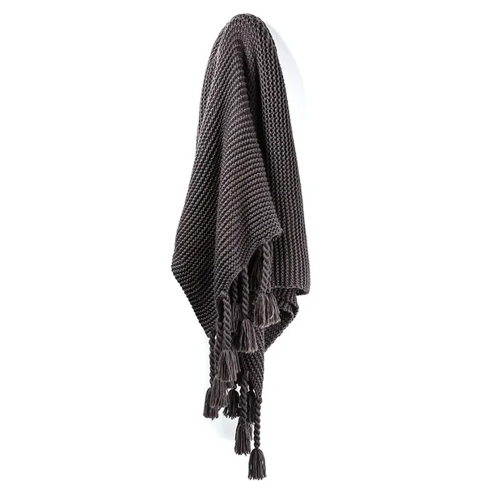 Ashton Dark Coal Throw