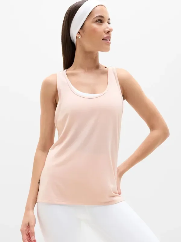 Athleta Pink With Ease Tank Top