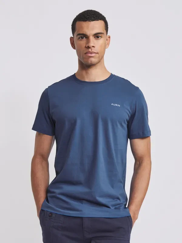 Aubin Blue Fotherby T-Shirt