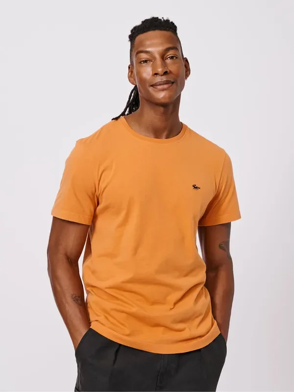 Aubin Yellow 100% Cotton T-Shirt