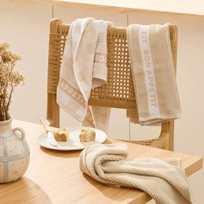 Australian Cotton Natural Tea Towels Pack of 3