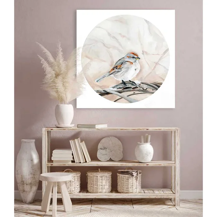Avian Spotlight – House Sparrow Canvas Wall Art