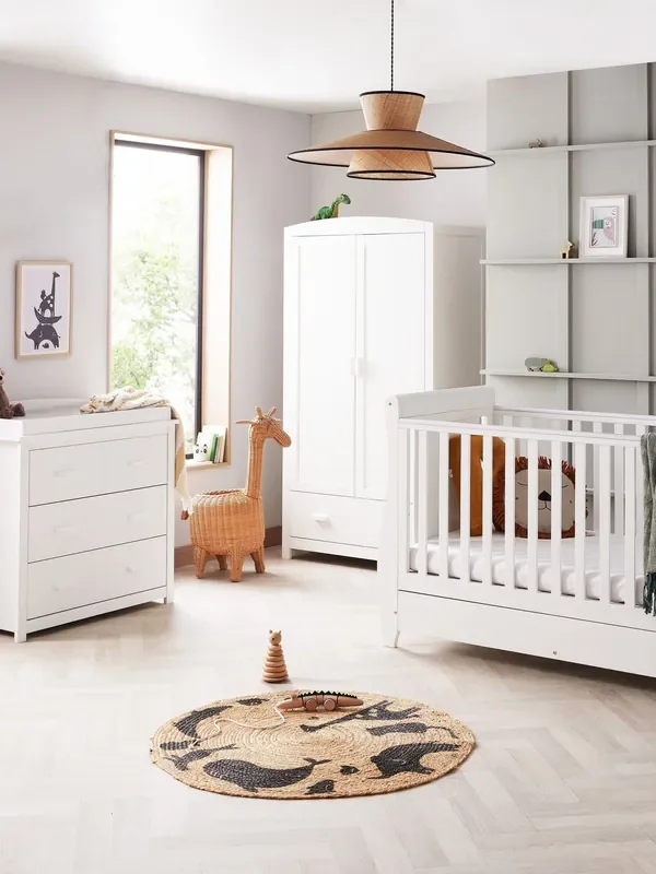 Babymore White Stella 3 Piece Furniture Set