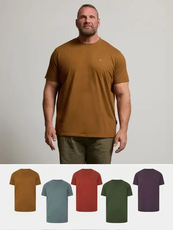 BadRhino Big & Tall Blue T-Shirts 5 Pack