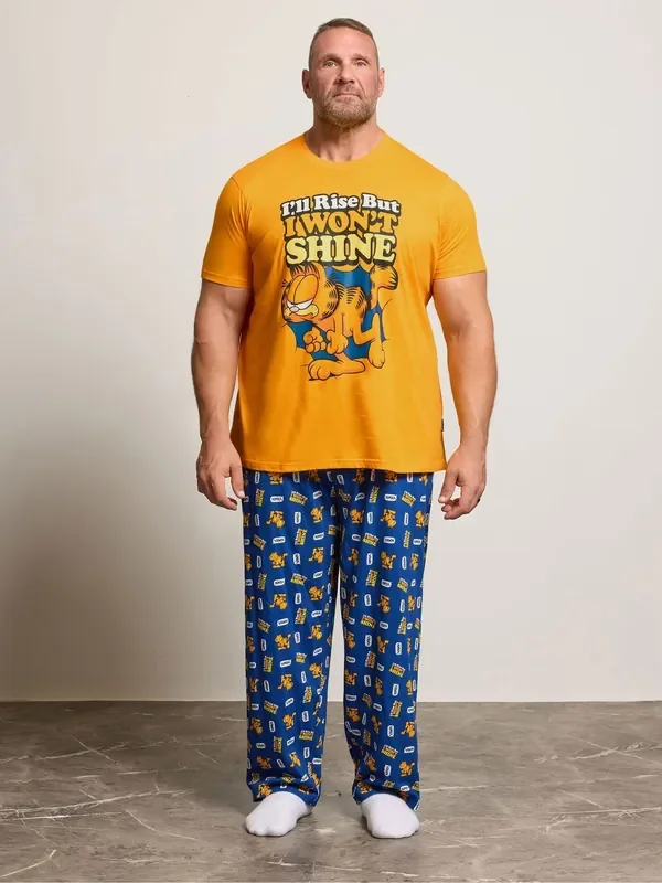 BadRhino Big & Tall Orange Garfield Loungewear Set
