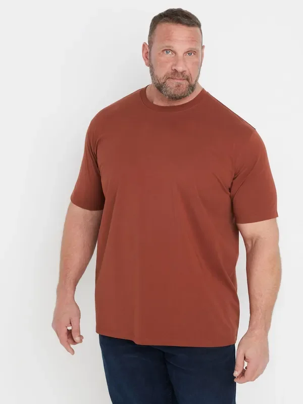BadRhino Big & Tall Red Soft Touch T-Shirt