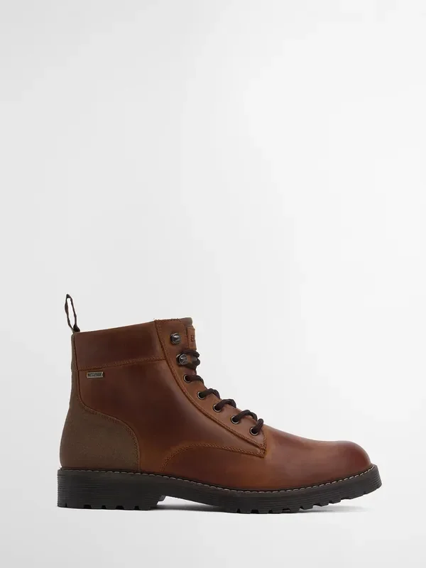 Barbour® Brown Harrison Leather Lace Up Boot
