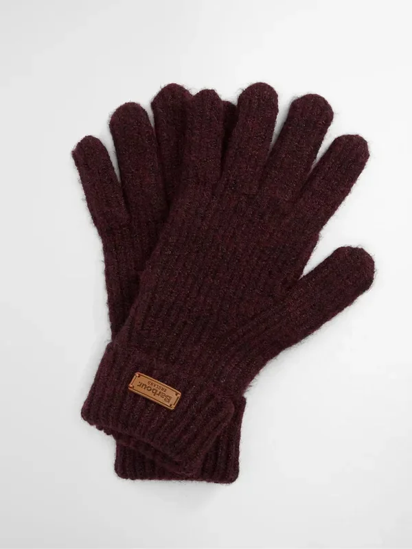 Barbour® Red Pendle Knitted Gloves