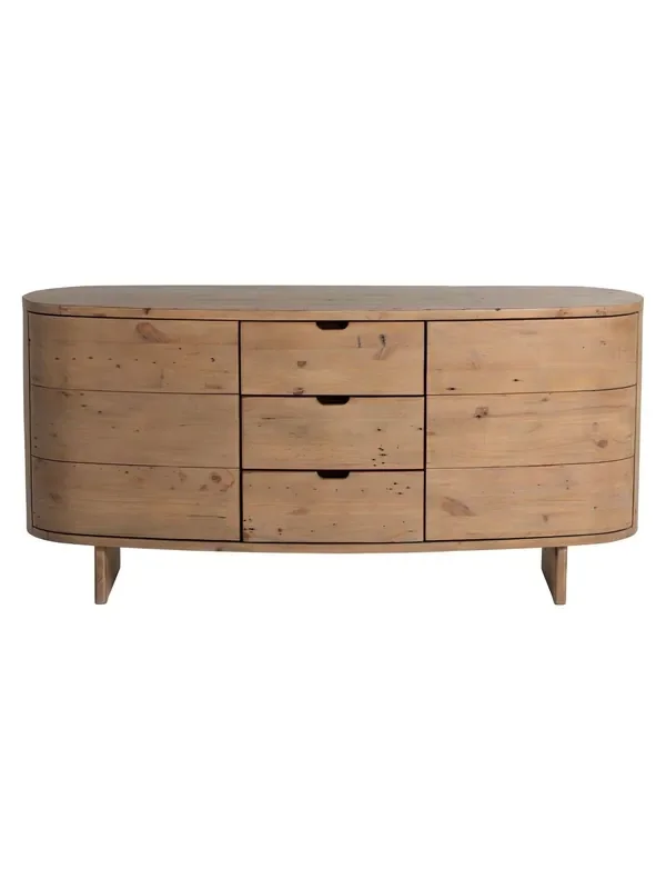 Barker and Stonehouse Brown Lathan Reclaimed Wood Buffet Cabinet