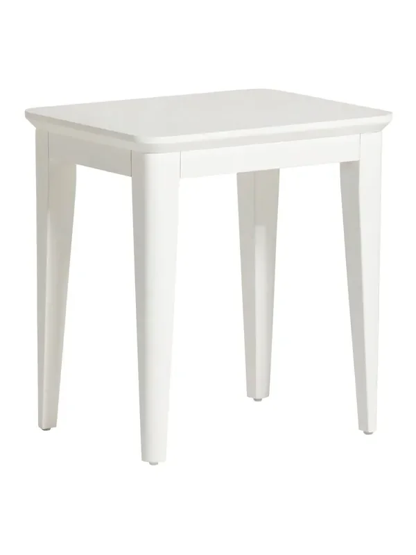 Barker and Stonehouse White Springwell Wooden Dressing Table Stool