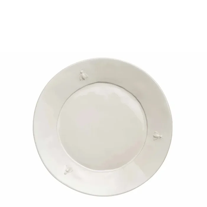 Bee Ceramic Dessert Plate, Ecru, Set of 4