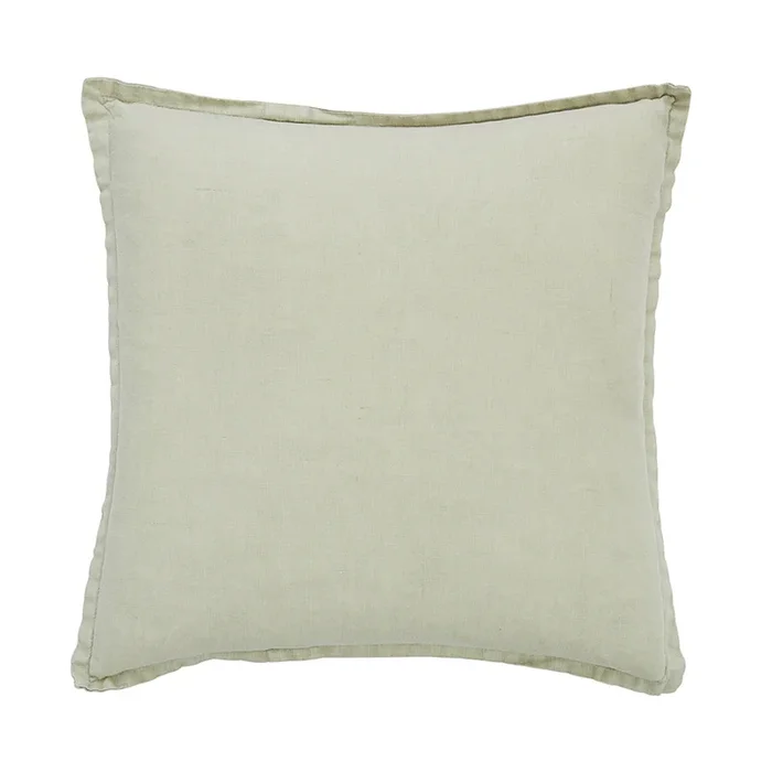 Belgian Eucalyptus Vintage Washed Linen Cushion