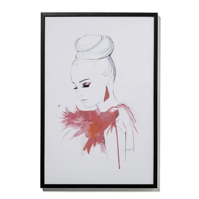 Belle Watercolour Illustration Print
