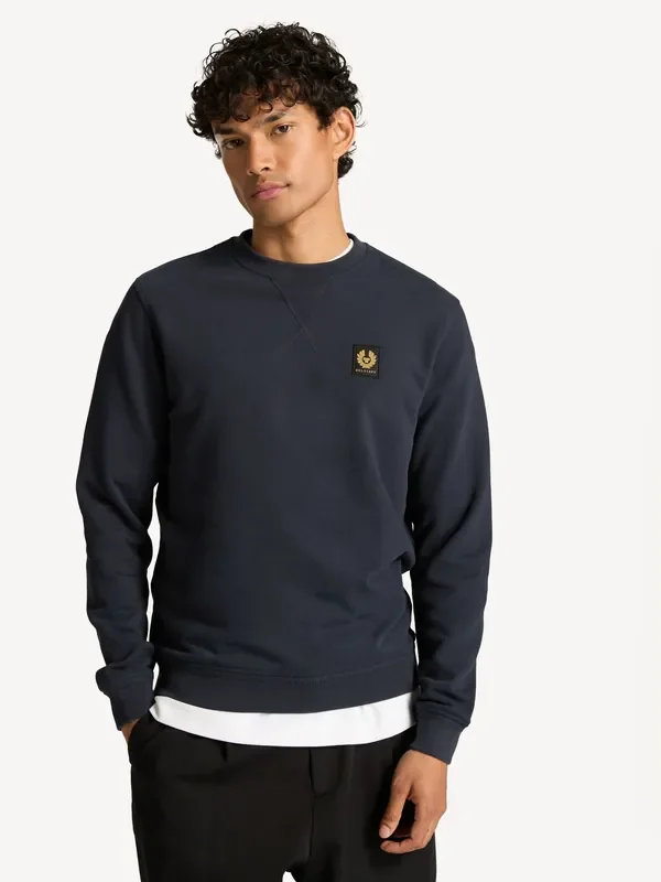Belstaff Blue Cotton Sweatshirt