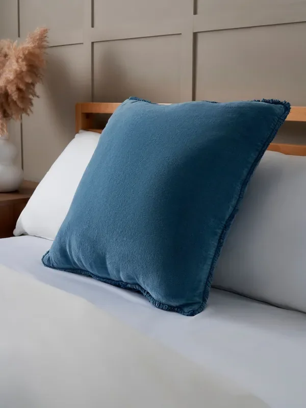 BHS Denim Camille 100% Cotton Cushion