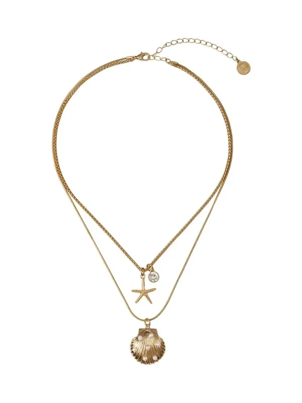 Bibi Bijoux Gold Tone Seaside Layered Necklace