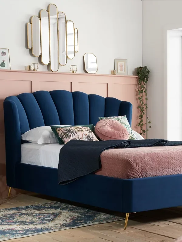 Birlea Blue Lottie End Lift Ottoman Storage Bed