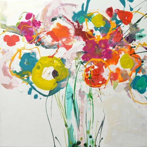 Birthday Blooms #1 – Original Abstract Art