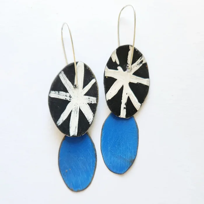 Black & White Pod Earrings