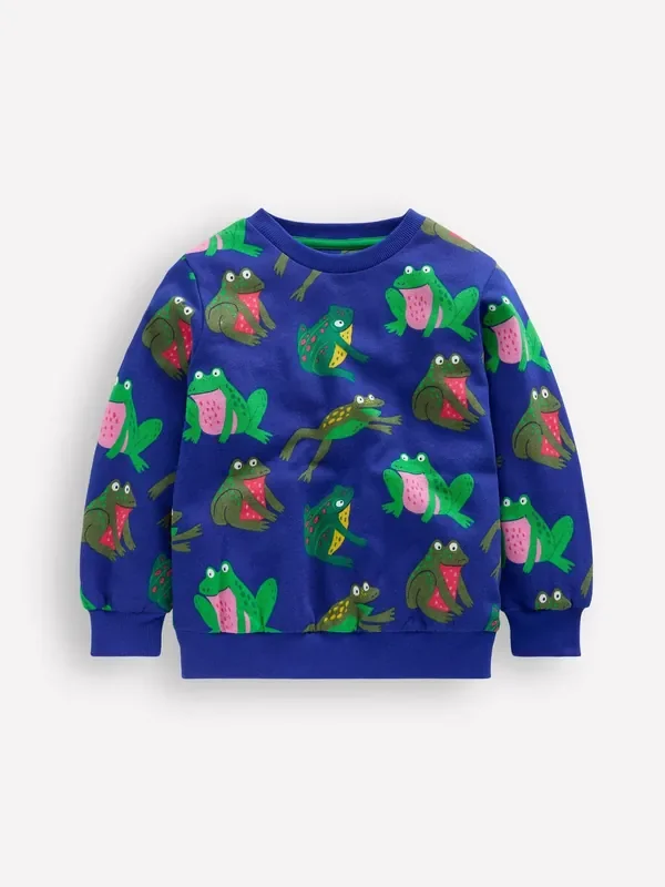 Boden Blue Everyday Printed Sweatshirt