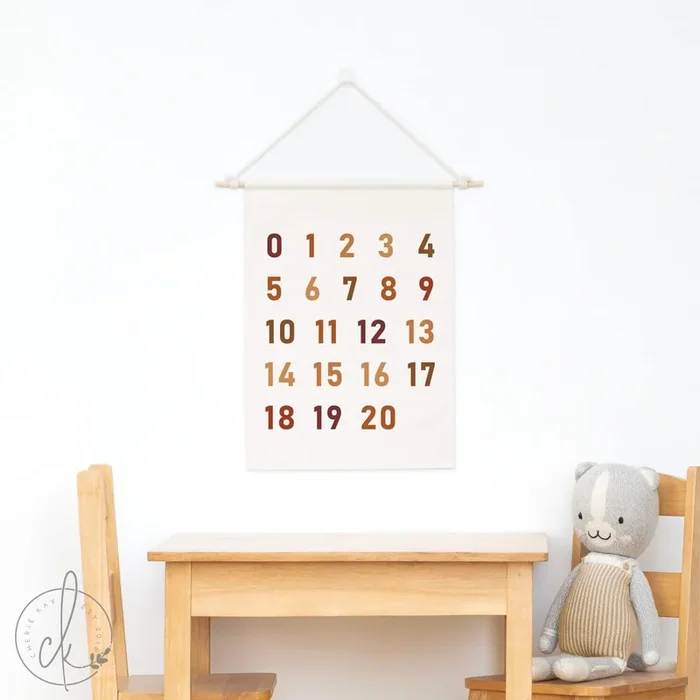 Boho Numbers Dowel Rod