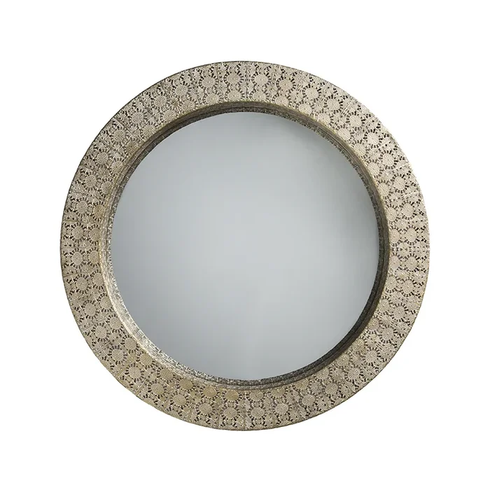 Boho Round Mirror Gold