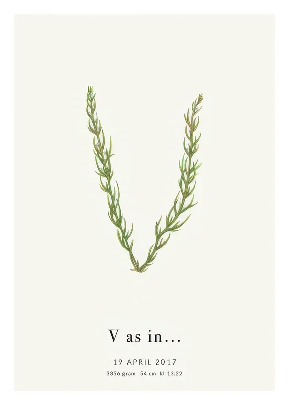 Botanic Letter V Personal