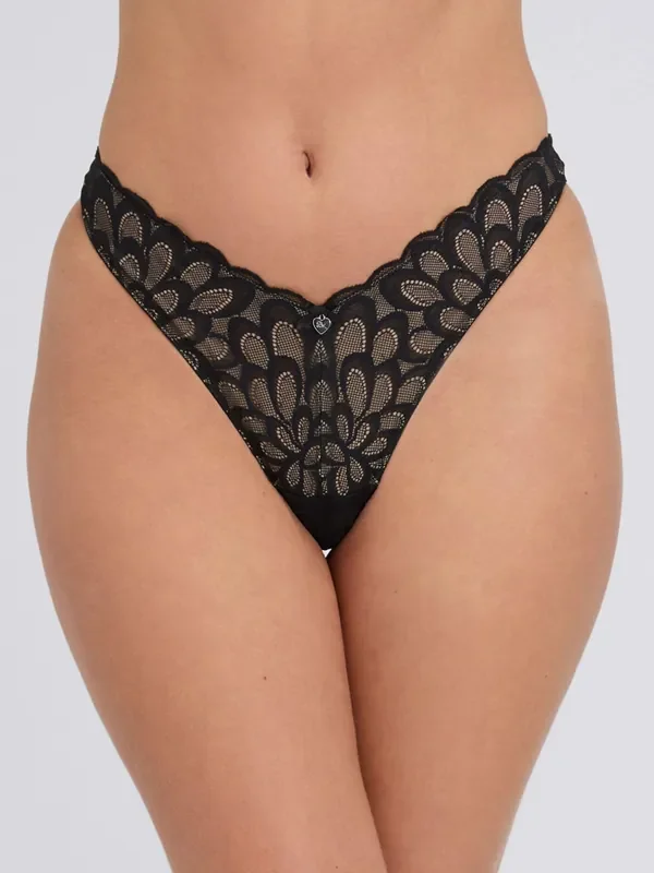 Boux Avenue Black Eden Lace Briefs
