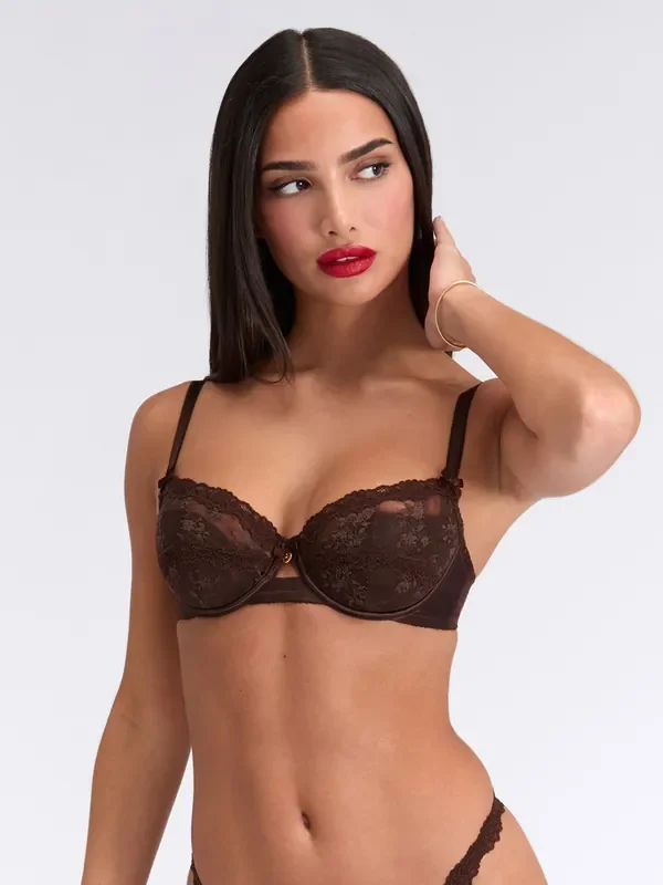 Boux Avenue Brown Callie Lace Bra
