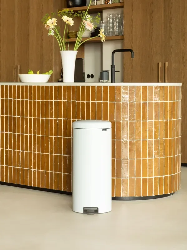 Brabantia White NewIcon Pedal Bin