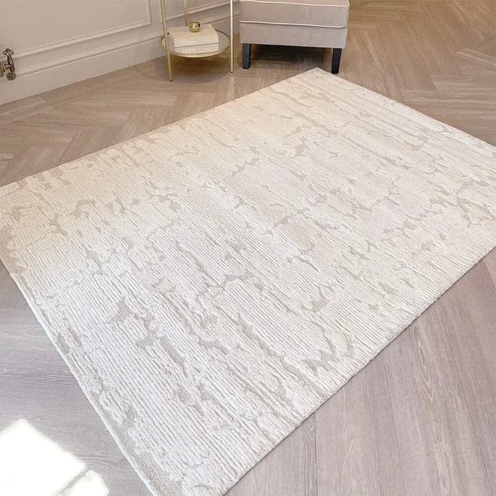Braelyn Ivory & Taupe Abstract Rug | Modern Elegance
