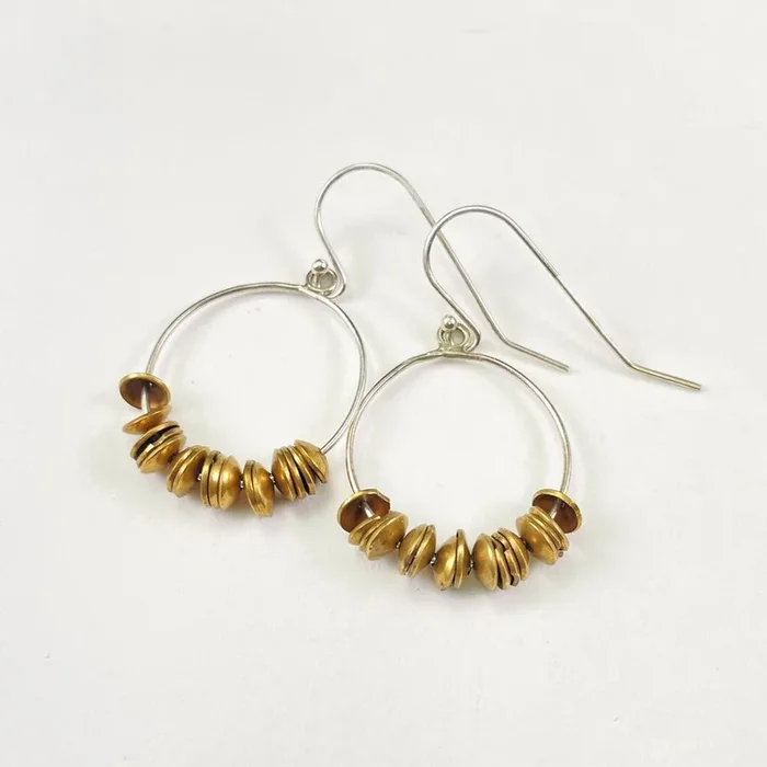 Brass Aizu Earrings