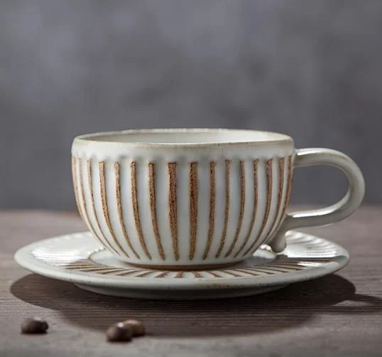 Breakfast Milk Cups, Latte Coffee Cup, Tea Cup, Coffee Cup and Saucer Set,Cappuccino Coffee Mug