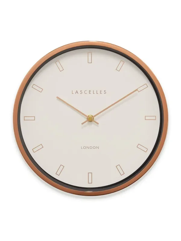 Brookpace Lascelles Rose Gold Firecrest Wall Clock