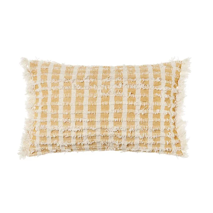 Burnley Natural & Mustard Cushion