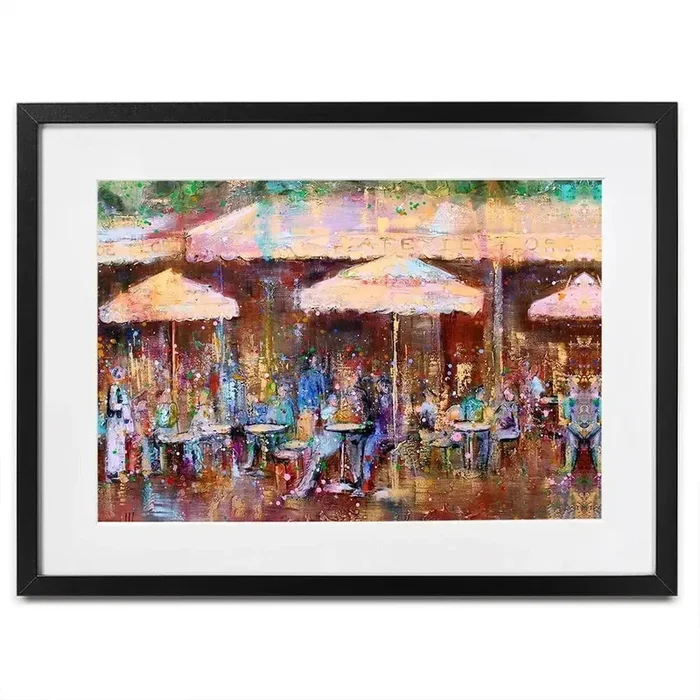 Café De Flore Framed Art Print