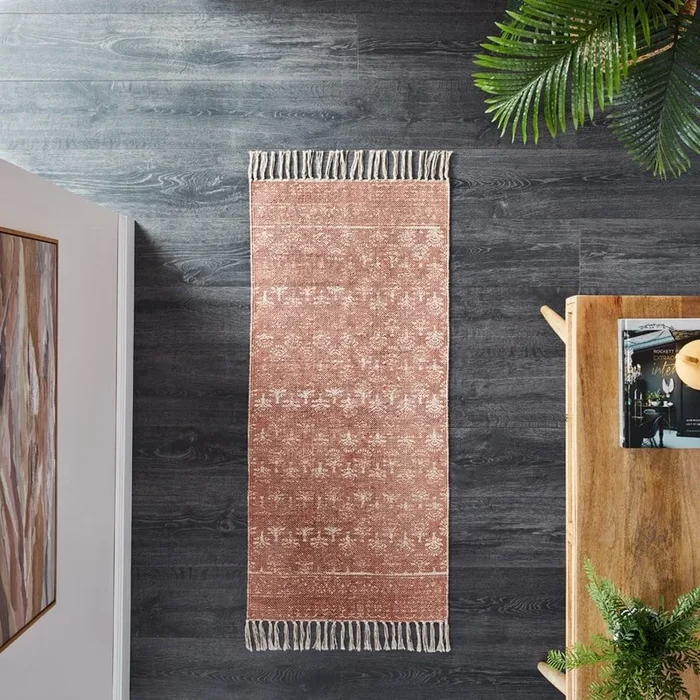 Calais Rose Block Print Rug