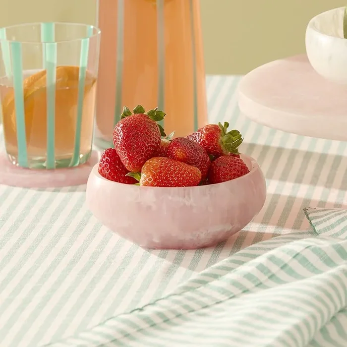 Calypso Matte Rose Pink Resin Dip Bowl