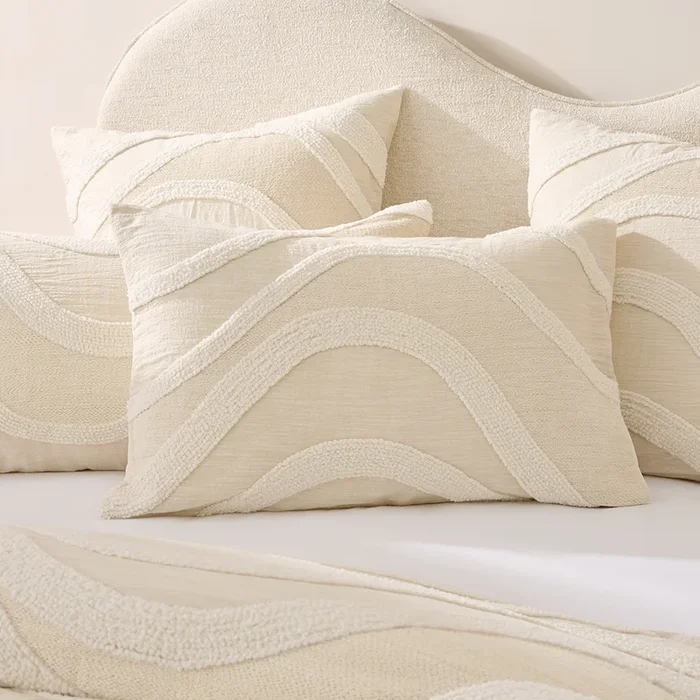 Capri Chai Tufted Pillowcases