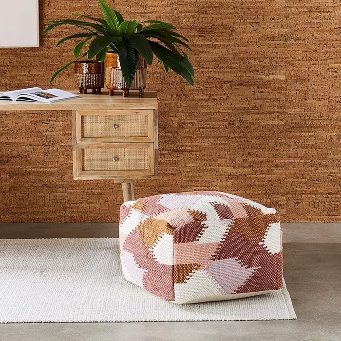 Catania Bronze & Rose Multi Pouf