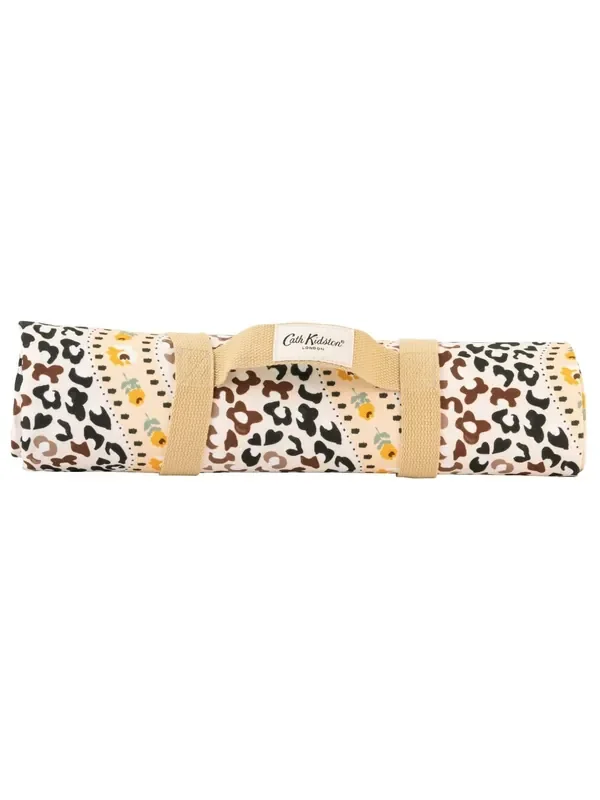 Cath Kidston Brown Leopard Picnic Essentials Rug and Small Tote Bag Kit