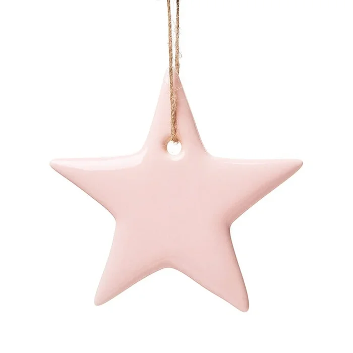 Ceramic Large Pink Star Decoration