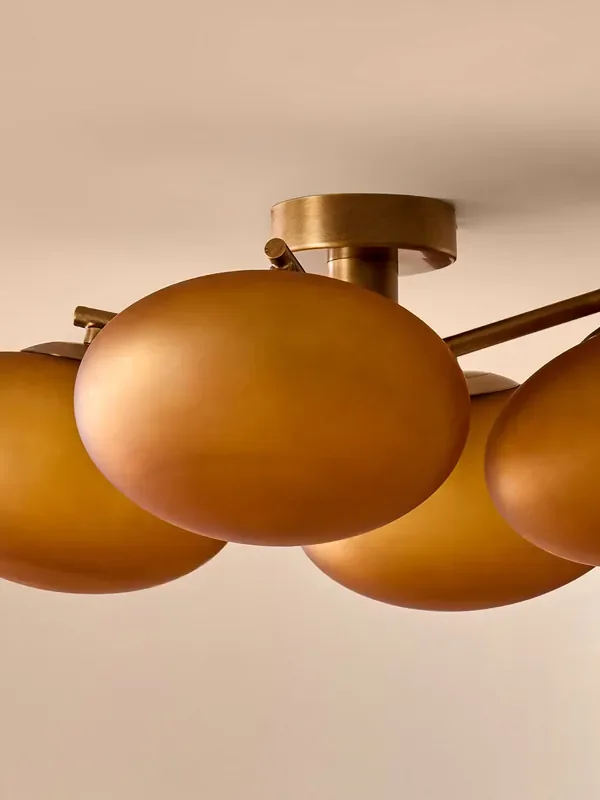 产品名称中包含顶级域名,检查并适当处理后再继续! MADE.COM Amber Orange Spare Glass For Caleb Lighting Accessories