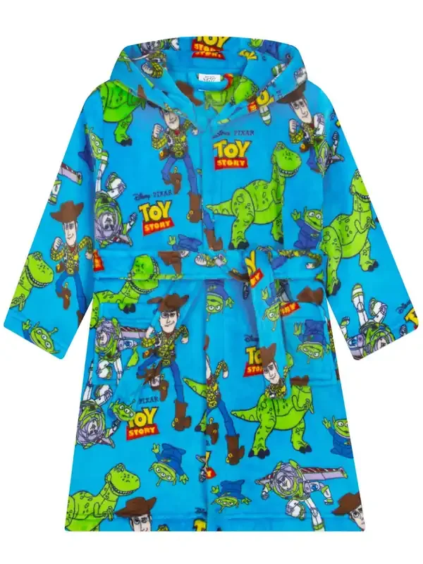 Character Blue Disney Toy Story Woody And Buzz Lightyear Dressing Gown