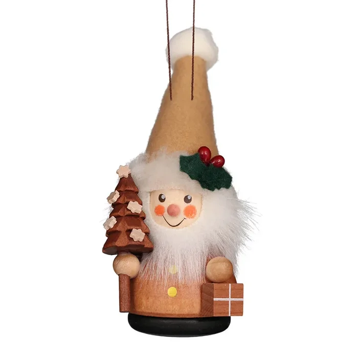 Christian Ulbricht Wooden Wobble Figure – Santa Claus Natural (Ornament )