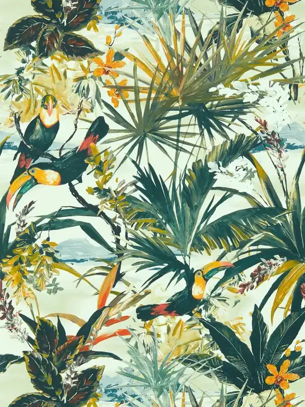 Clarke & Clarke Antique Toucan Exotica 2 10M Wallpaper