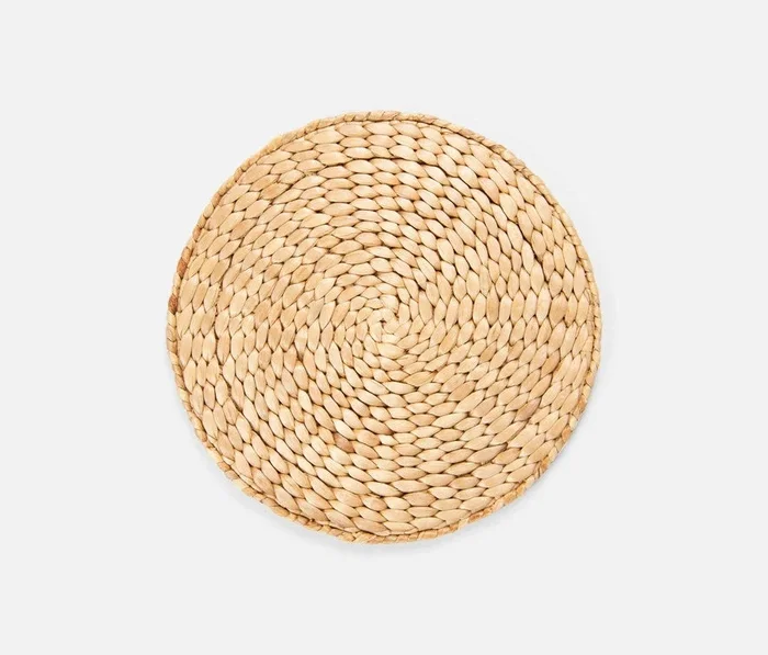 Clayton Natural Round Placemat, Set of 4