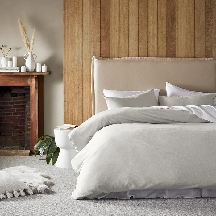 Cloud Silver Quilt Cover Set