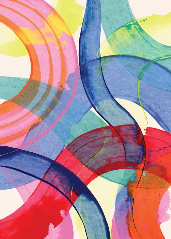 Colorful Paint Strokes Print